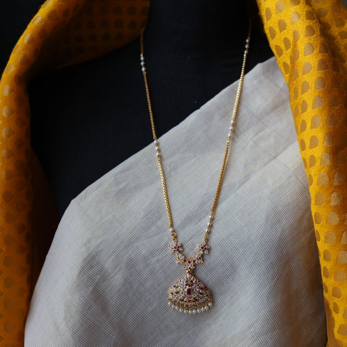 Heritage gold plated gold padakam necklace HP2011