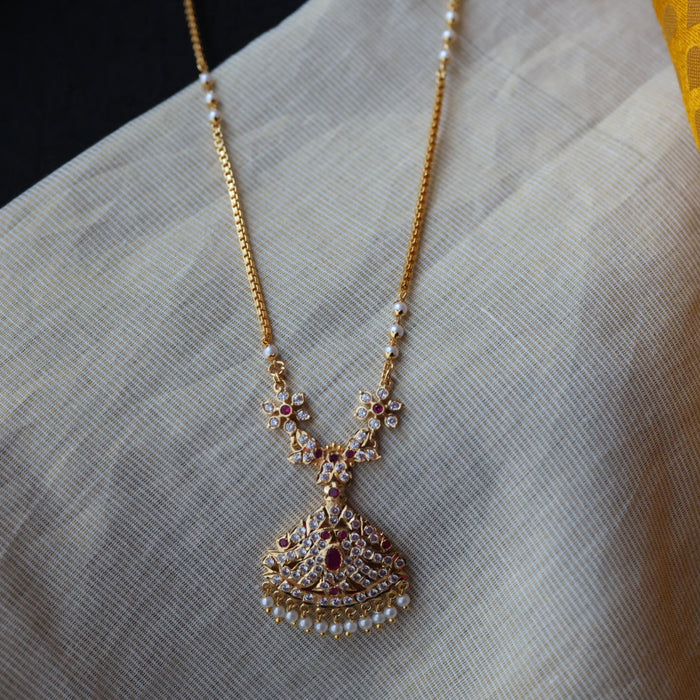 Heritage gold plated gold padakam necklace HP2011