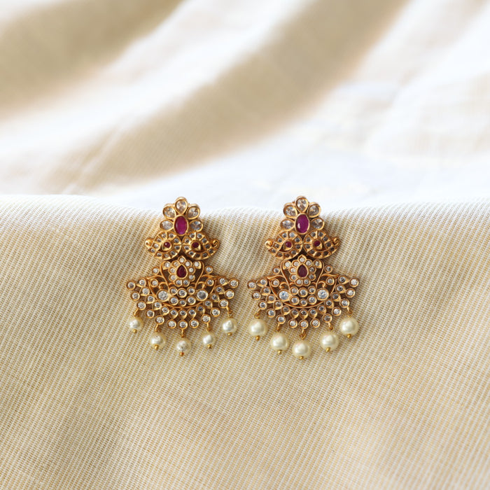 Antique flat earrings  AD45356
