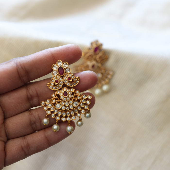 Antique flat earrings  AD45356