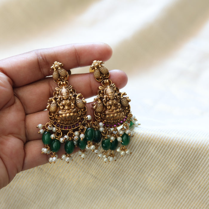 Antique flat earrings  AD4538