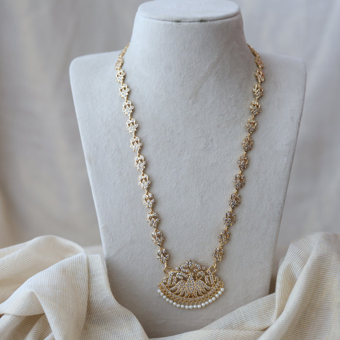Heritage gold plated padakam long necklace HP78