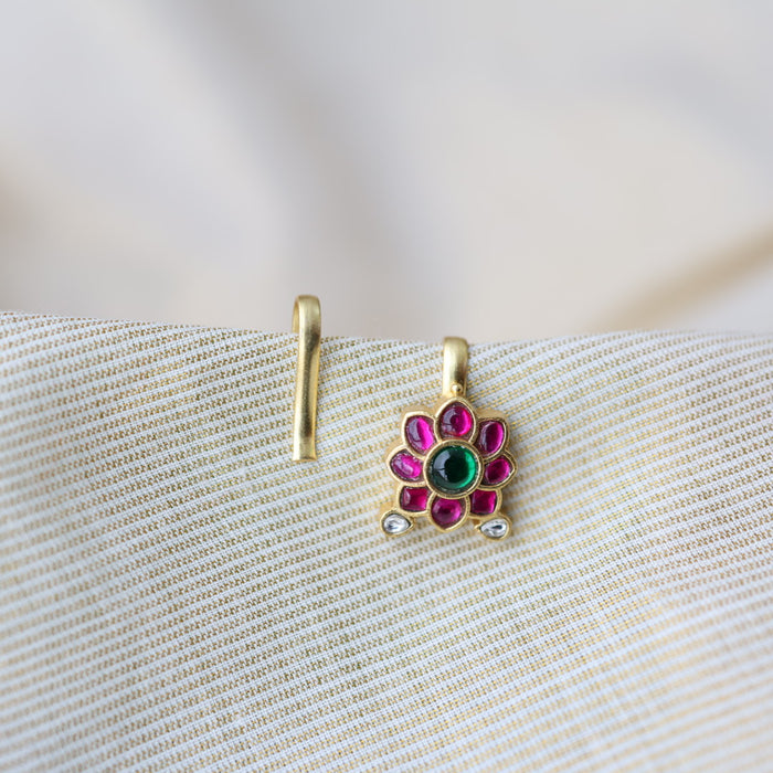 Classic Kundan Floral Bugadi Style Earrings AS7645