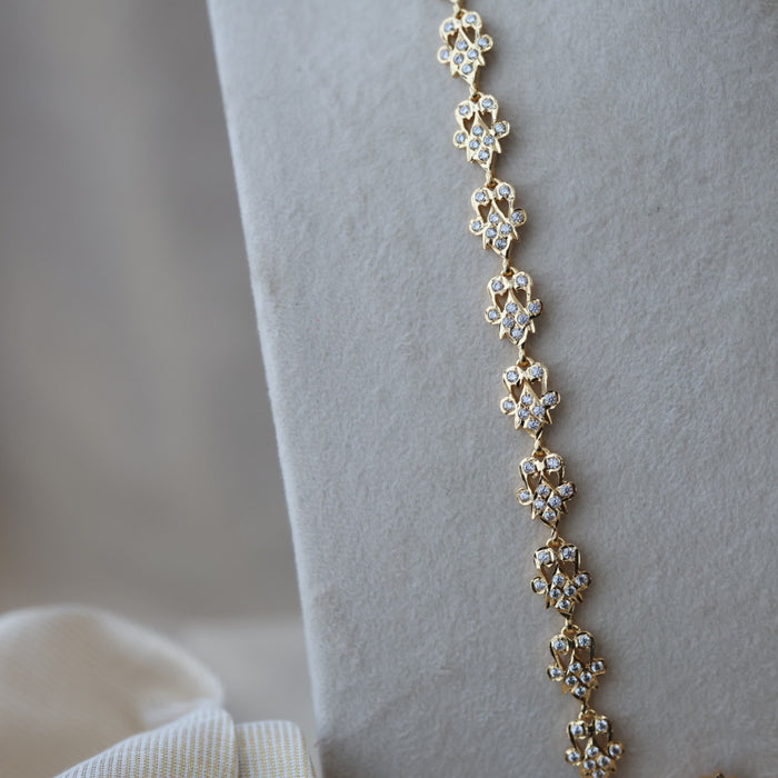 Heritage gold plated padakam long necklace HP78