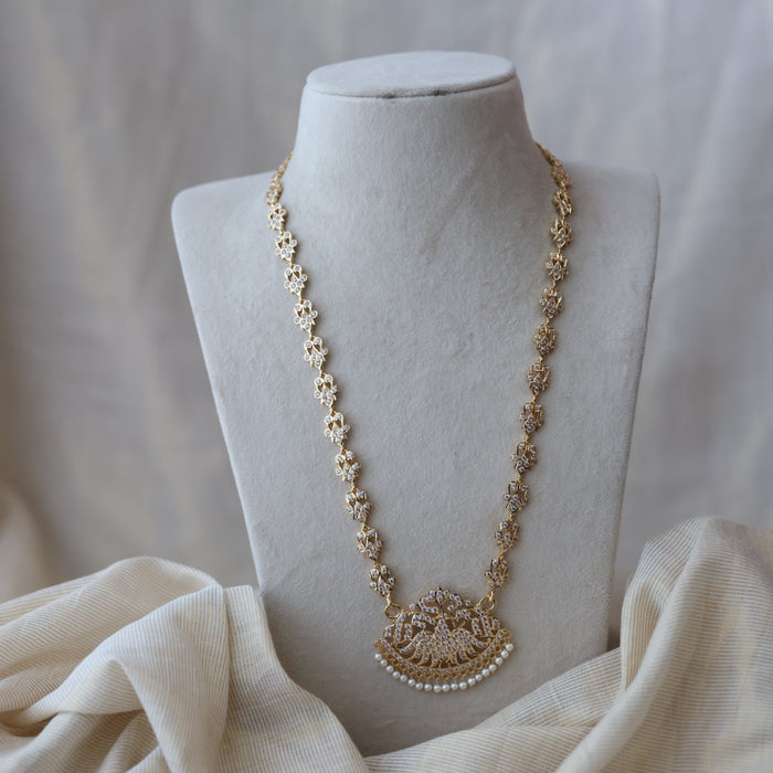 Heritage gold plated padakam long necklace HP78