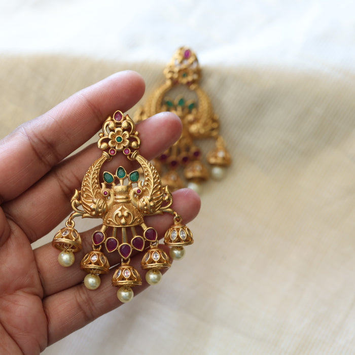 Antique flat earrings  AD417