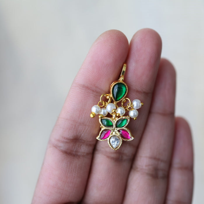 Classic Kundan Floral Bugadi Style Earrings AS7646