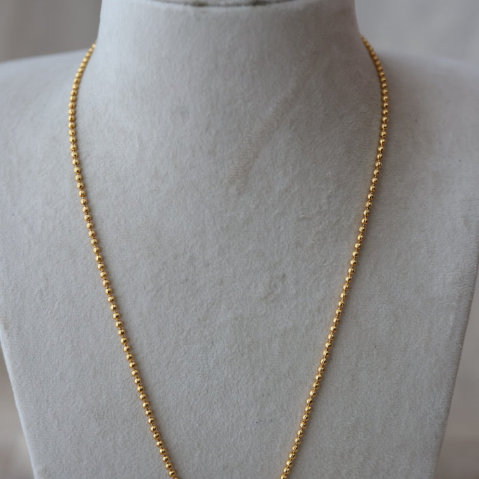 Heritage gold plated lakshmi pendant long chain HC7251