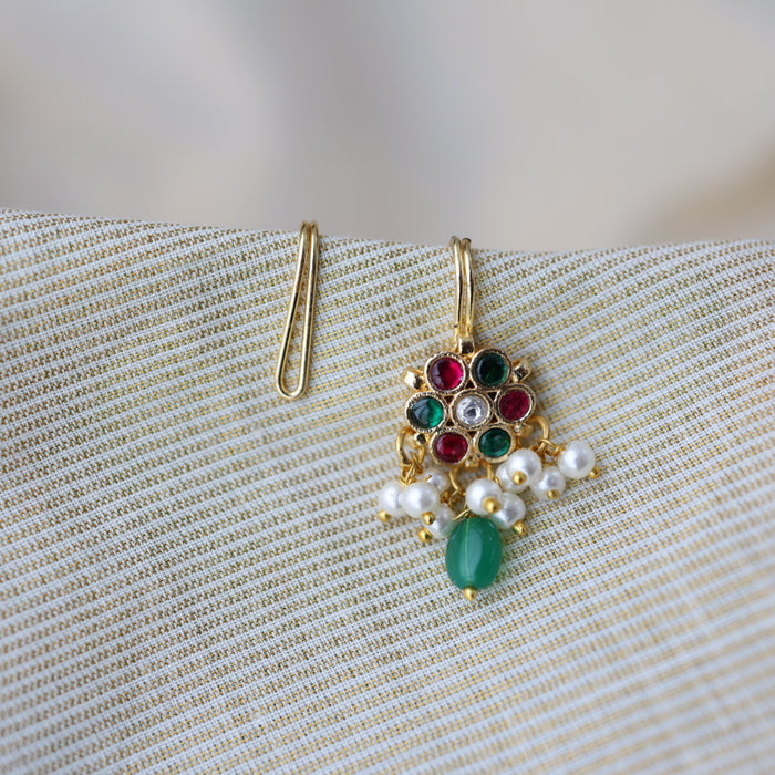 Classic Kundan Floral Bugadi Style Earrings AS7649