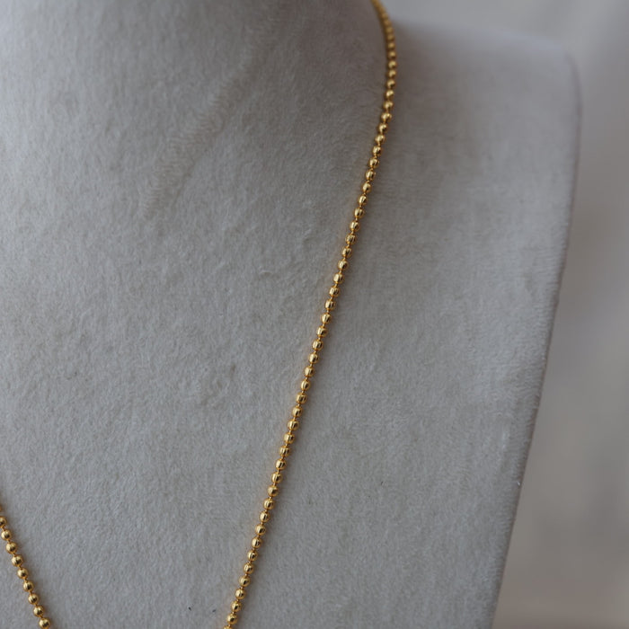 Heritage gold plated pendant long chain necklace HC7890