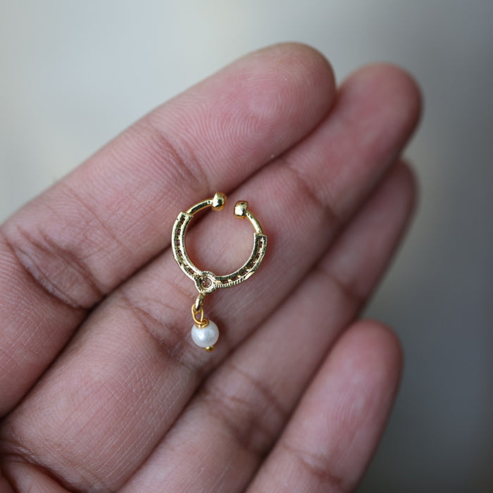 Minimalist Septum Nose Pin | Elegant Ethnic & Contemporary Nose Jewelry HN124