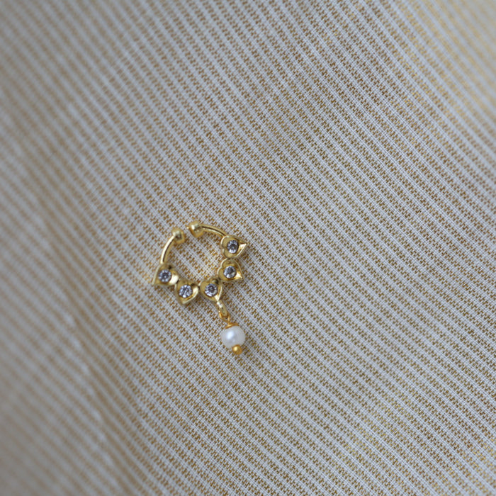Minimalist Septum Nose Pin | Elegant Ethnic & Contemporary Nose Jewelry HN125