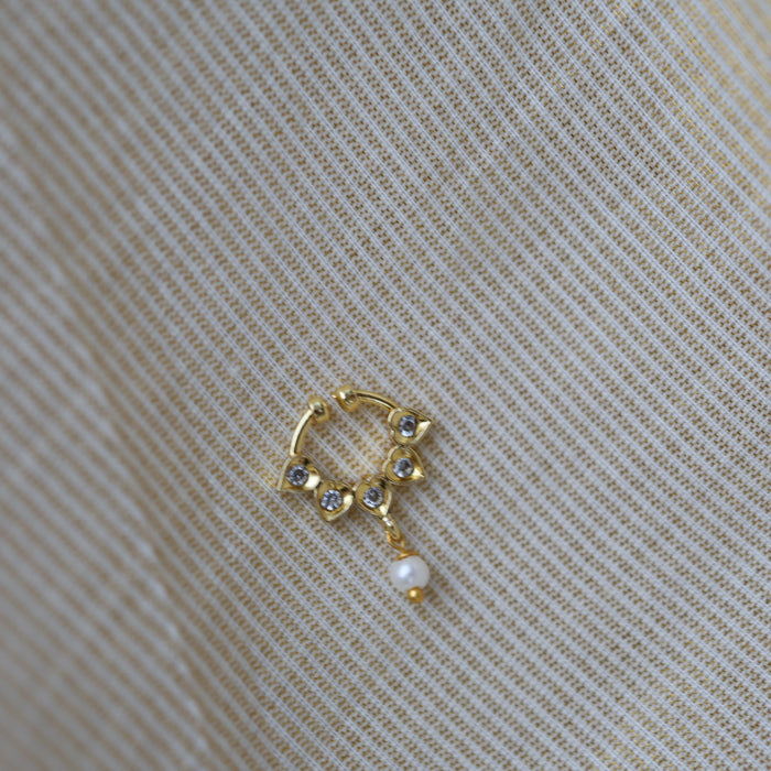 Minimalist Septum Nose Pin | Elegant Ethnic & Contemporary Nose Jewelry HN125