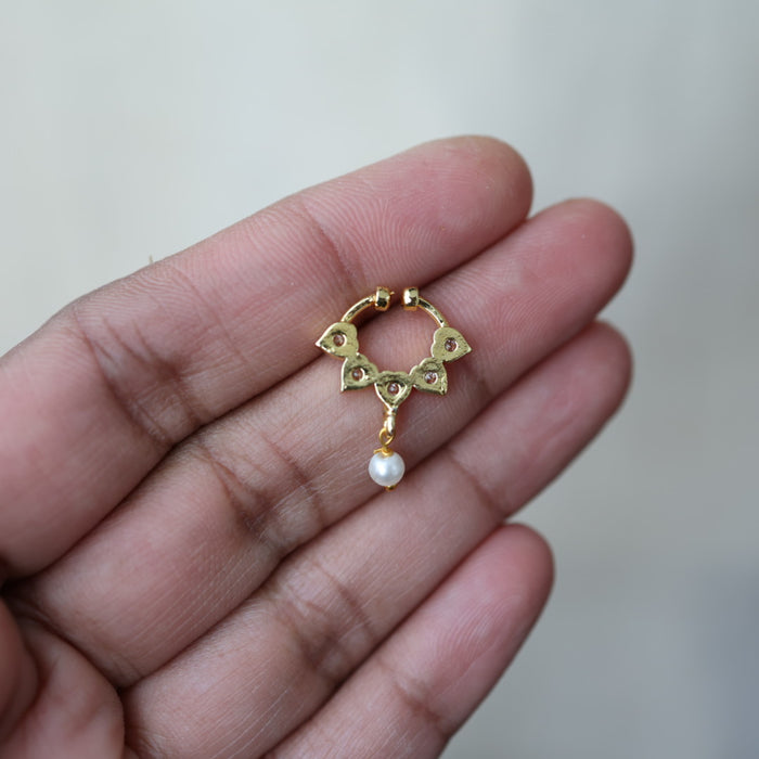 Minimalist Septum Nose Pin | Elegant Ethnic & Contemporary Nose Jewelry HN125