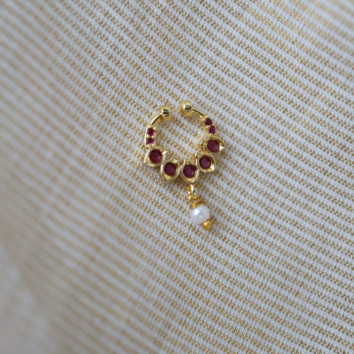 Minimalist Septum Nose Pin | Elegant Ethnic & Contemporary Nose Jewelry HN127