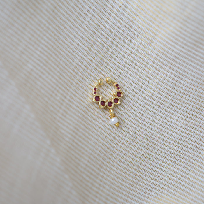 Minimalist Septum Nose Pin | Elegant Ethnic & Contemporary Nose Jewelry HN127