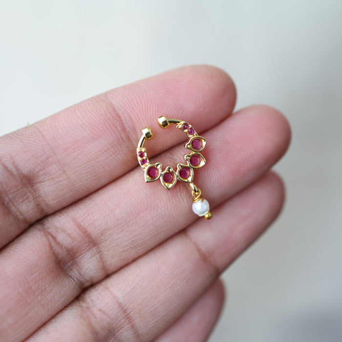 Minimalist Septum Nose Pin | Elegant Ethnic & Contemporary Nose Jewelry HN127