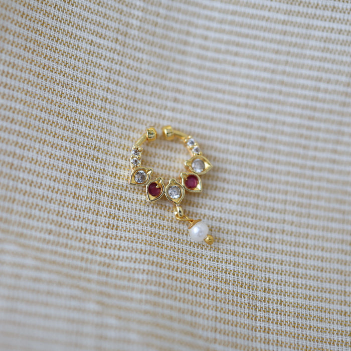 Minimalist Septum Nose Pin | Elegant Ethnic & Contemporary Nose Jewelry HN129