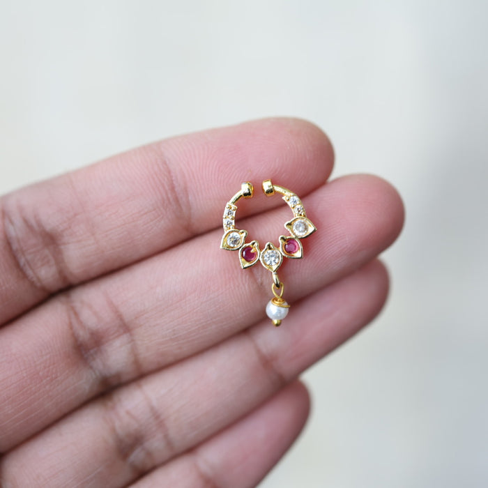 Minimalist Septum Nose Pin | Elegant Ethnic & Contemporary Nose Jewelry HN129