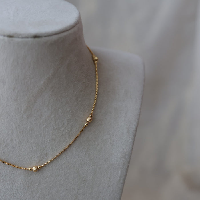 Heritage gold plated simple short chain HC755