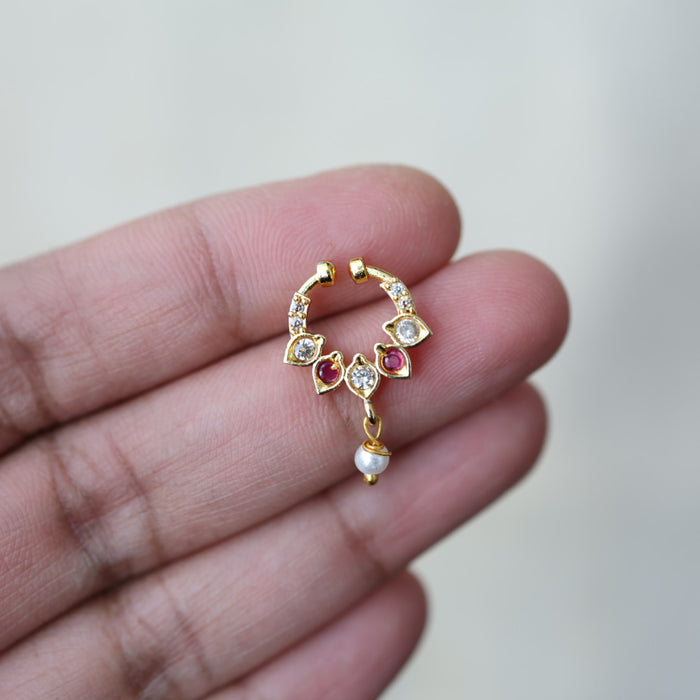 Minimalist Septum Nose Pin | Elegant Ethnic & Contemporary Nose Jewelry HN129