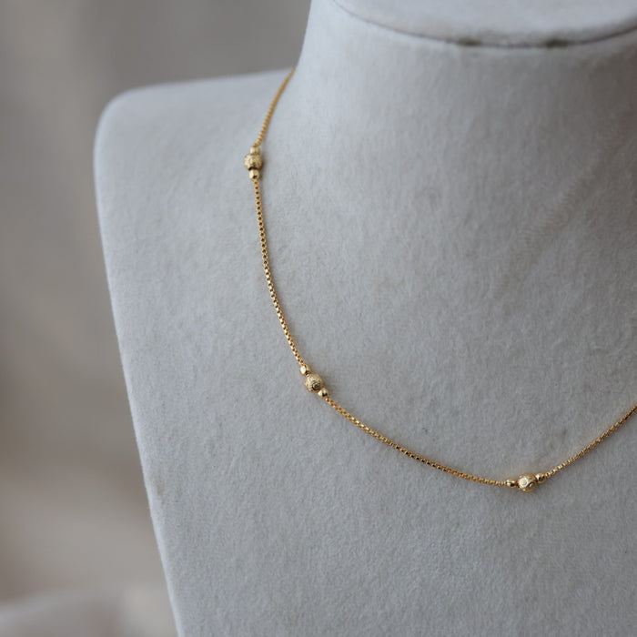 Heritage gold plated simple short chain HC755