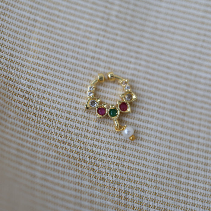 Minimalist Septum Nose Pin | Elegant Ethnic & Contemporary Nose Jewelry HN130