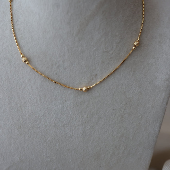 Heritage gold plated simple short chain HC755