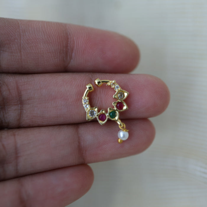 Minimalist Septum Nose Pin | Elegant Ethnic & Contemporary Nose Jewelry HN130