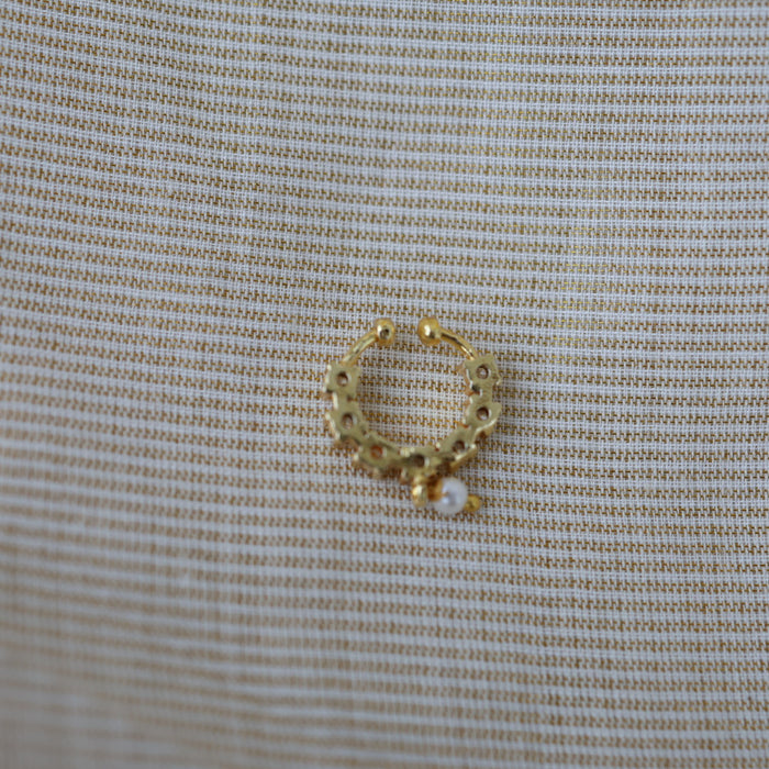 Minimalist Septum Nose Pin | Elegant Ethnic & Contemporary Nose Jewelry HN131