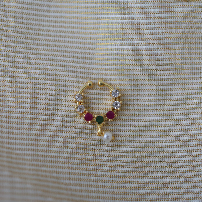 Minimalist Septum Nose Pin | Elegant Ethnic & Contemporary Nose Jewelry HN134
