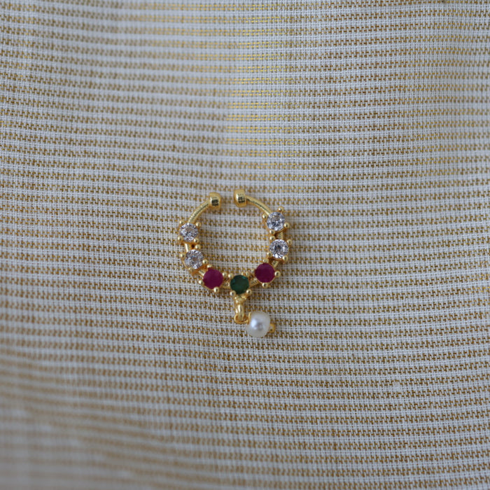 Minimalist Septum Nose Pin | Elegant Ethnic & Contemporary Nose Jewelry HN134