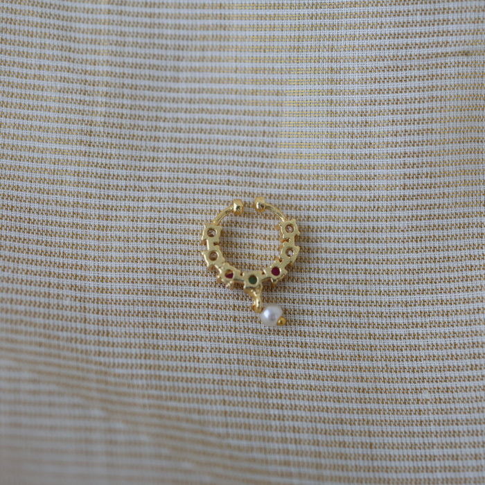 Minimalist Septum Nose Pin | Elegant Ethnic & Contemporary Nose Jewelry HN134
