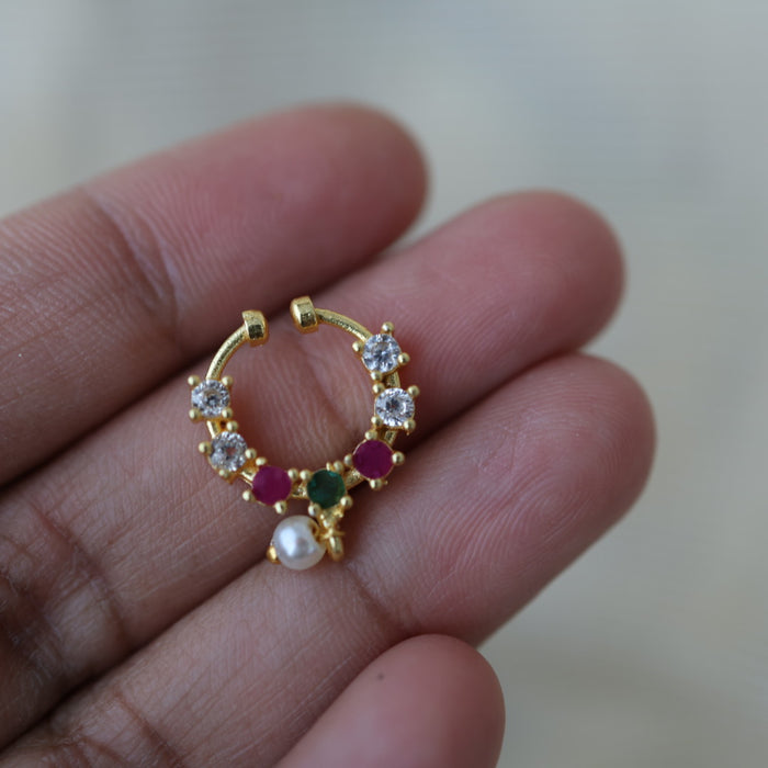Minimalist Septum Nose Pin | Elegant Ethnic & Contemporary Nose Jewelry HN134