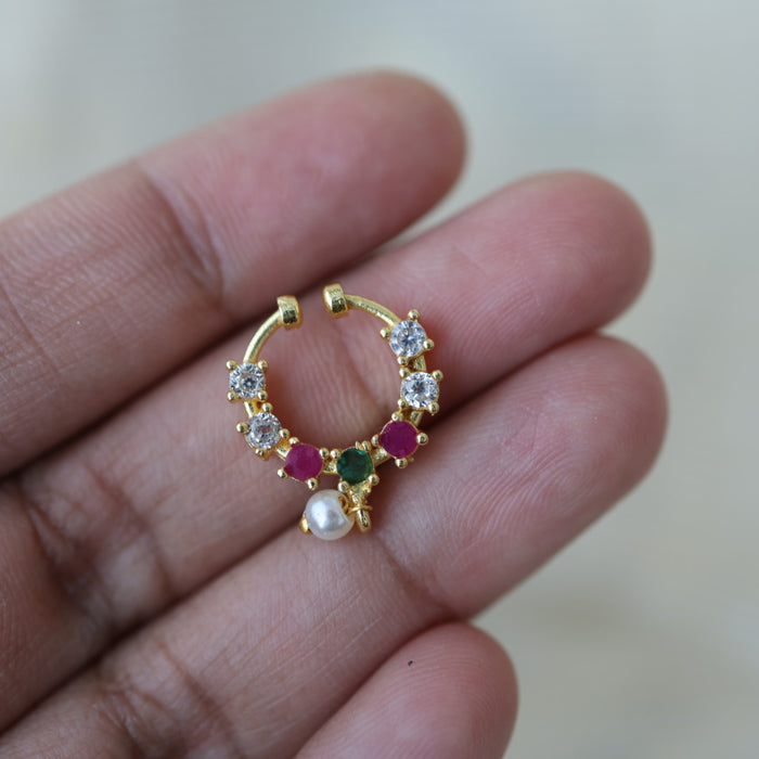 Minimalist Septum Nose Pin | Elegant Ethnic & Contemporary Nose Jewelry HN134