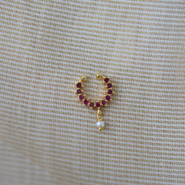 Minimalist Septum Nose Pin | Elegant Ethnic & Contemporary Nose Jewelry HN135