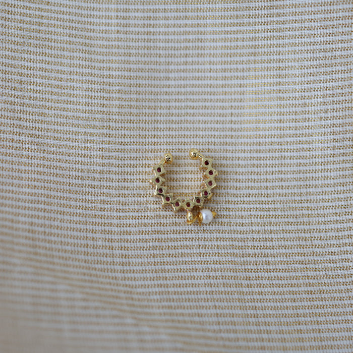 Minimalist Septum Nose Pin | Elegant Ethnic & Contemporary Nose Jewelry HN135