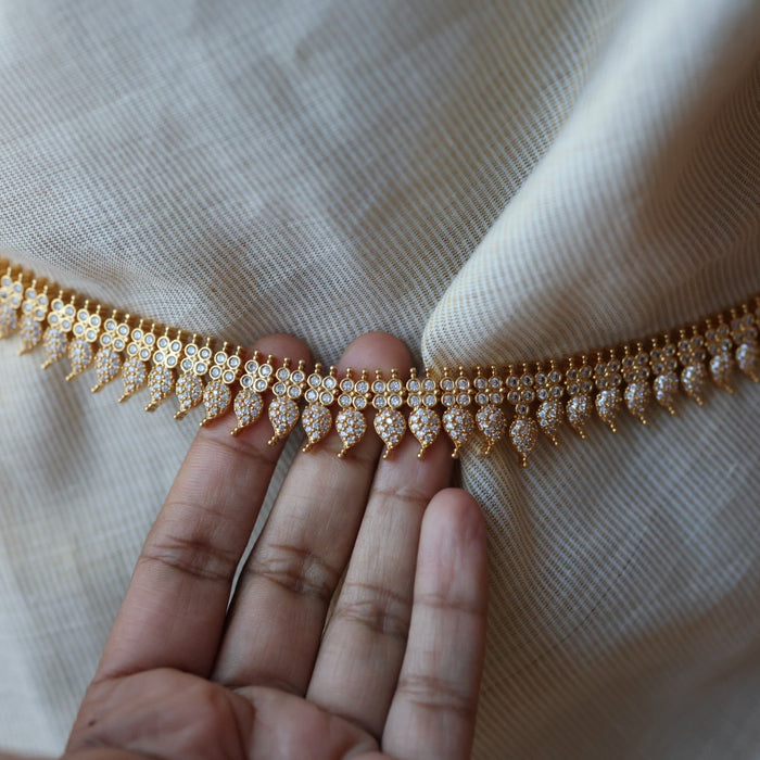 Heritage gold white stone mango waistchain HW10056