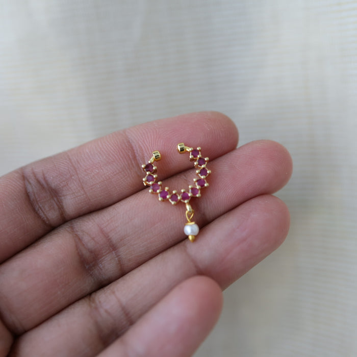 Minimalist Septum Nose Pin | Elegant Ethnic & Contemporary Nose Jewelry HN135