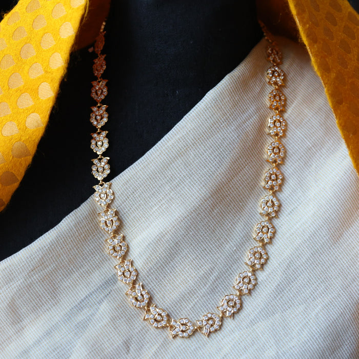 Heritage gold plated white stone and pearl waistchain  HW1094