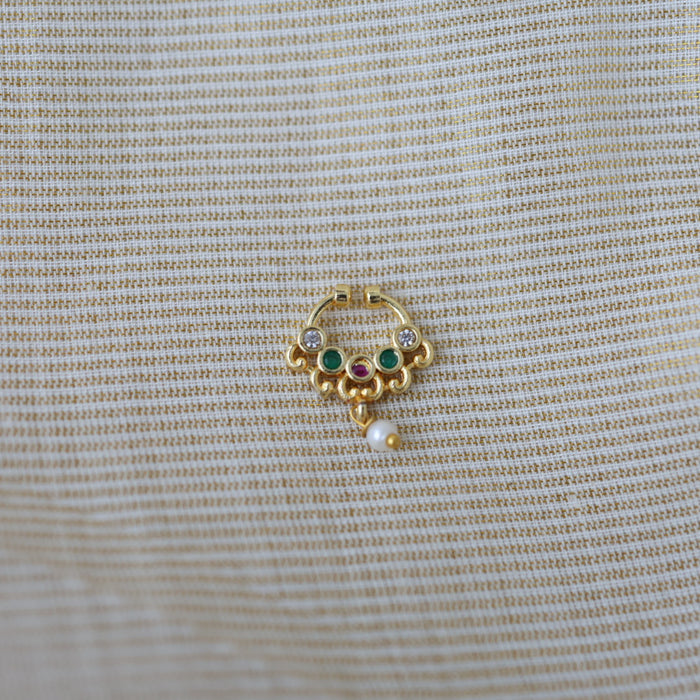 Minimalist Septum Nose Pin | Elegant Ethnic & Contemporary Nose Jewelry HN137