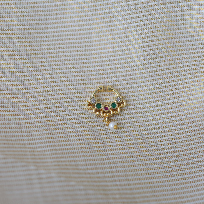 Minimalist Septum Nose Pin | Elegant Ethnic & Contemporary Nose Jewelry HN137