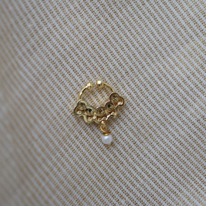 Minimalist Septum Nose Pin | Elegant Ethnic & Contemporary Nose Jewelry HN137