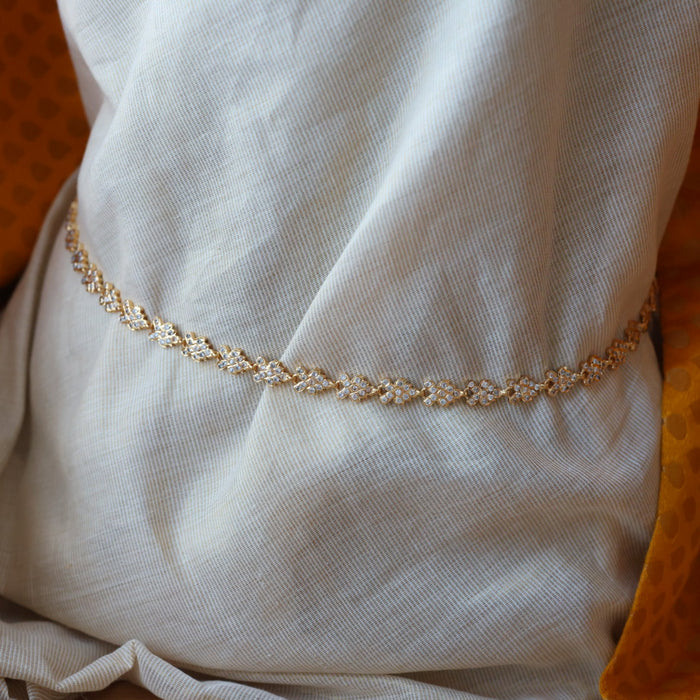Heritage gold white stone waistchain HW10655
