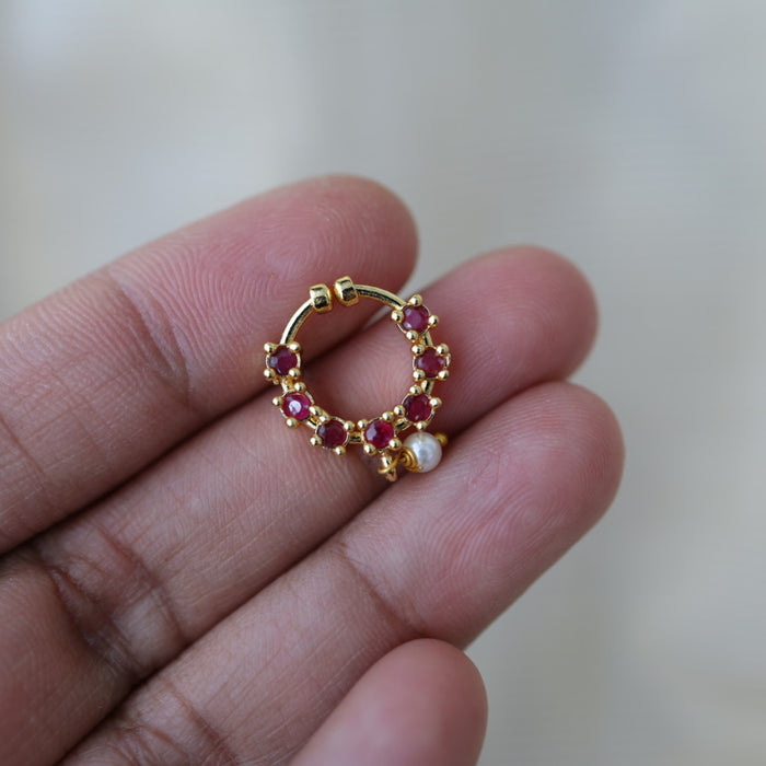 Minimalist Septum Nose Pin | Elegant Ethnic & Contemporary Nose Jewelry HN139