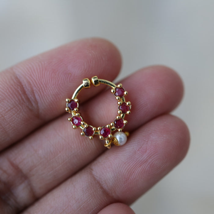 Minimalist Septum Nose Pin | Elegant Ethnic & Contemporary Nose Jewelry HN139