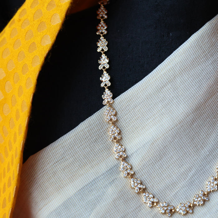 Heritage gold white stone waistchain HW10655