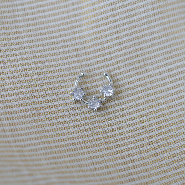 Minimalist Septum Nose Pin | Elegant Ethnic & Contemporary Nose Jewelry HN140