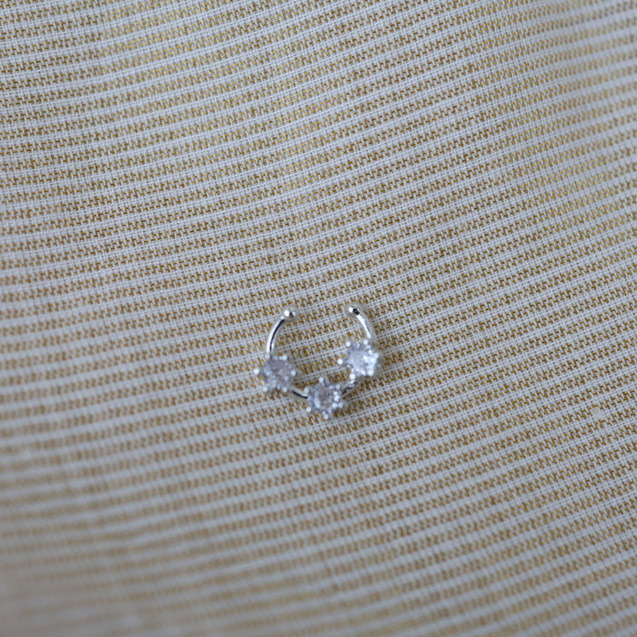 Minimalist Septum Nose Pin | Elegant Ethnic & Contemporary Nose Jewelry HN140