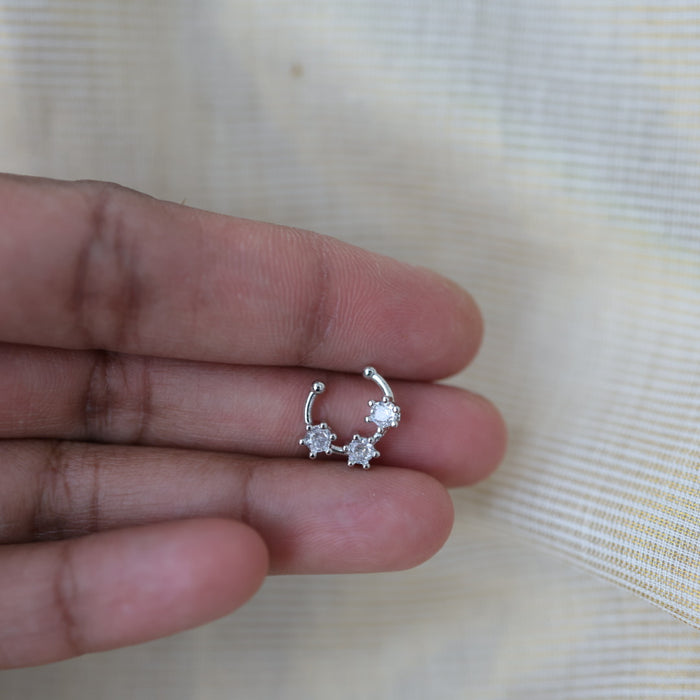 Minimalist Septum Nose Pin | Elegant Ethnic & Contemporary Nose Jewelry HN140